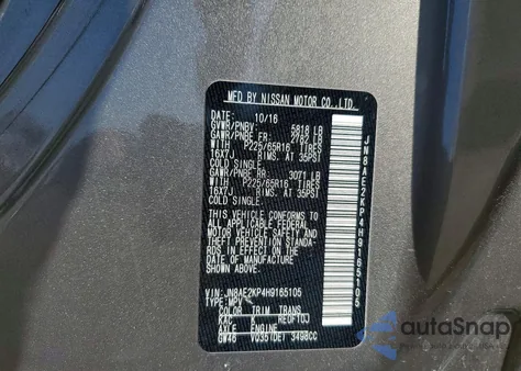 2017 Nissan Quest Sv from USA, damaged, VIN JN8AE2KP4H9165105